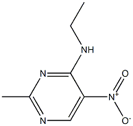 N-ethyl-2-methyl-5-nitropyrimidin-4-amine Struktur