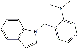 2-((1H-indol-1-yl)methyl)-N,N-dimethylaniline Struktur