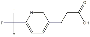 3-(6-TRIFLUOROMETHYL-PYRIDIN-3-YL)-PROPIONIC ACID Struktur