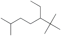 2,2,6-trimethyl-3-ethylheptane Struktur