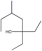 5-methyl-3-ethyl-3-heptanol Struktur