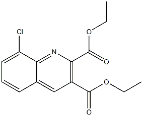 DIETHYL 8-CHLORO-2,3-QUINOLINEDICARBOXYLATE Struktur