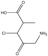 METHYL-2-S-AMINO-ACETYL-3-CHLOROPROPIONATE Struktur