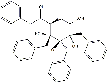 2,3,4,6-TETRABENZYLGLUCOPYRANOSE Struktur