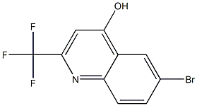 6-BROMO-2-(TRIFLUOROMETHYL)QUINOLIN-4-OL Struktur