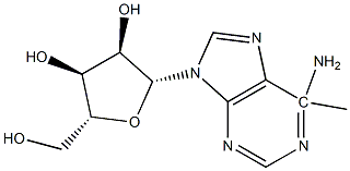 6-methyladenosine Struktur