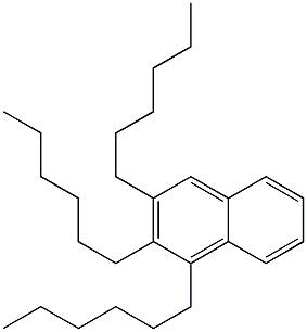 trihexylnaphthalene Struktur