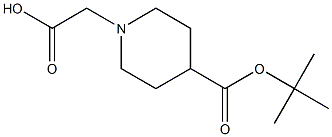 4-BOC-PIPERIDYLACETIC ACID Struktur