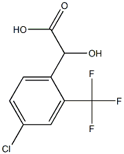 4-CHLORO-2-(TRIFLUOROMETHYL)MANDELIC ACID Struktur