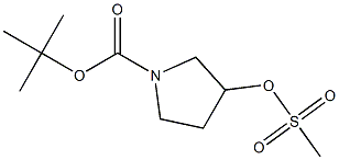 1-Boc-3-methylsulfonyloxypyrrolidine Struktur