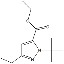 1-(1,1-DIMETHYLETHYL)-3-ETHYL-1H-PYRAZOLE-5-CARBOXYLICACIDETHYLESTER Struktur