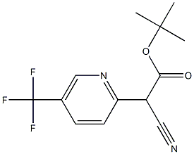 TERT-BUTYL CYANO[5-(TRIFLUOROMETHYL)PYRIDIN-2-YL]ACETATE Struktur