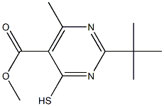 METHYL 2-TERT-BUTYL-4-MERCAPTO-6-METHYLPYRIMIDINE-5-CARBOXYLATE Struktur