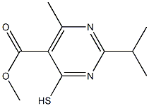 METHYL 2-ISOPROPYL-4-MERCAPTO-6-METHYLPYRIMIDINE-5-CARBOXYLATE Struktur