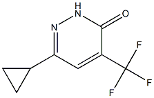 6-CYCLOPROPYL-4-(TRIFLUOROMETHYL)PYRIDAZIN-3(2H)-ONE Struktur