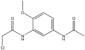 N-[5-(ACETYLAMINO)-2-METHOXYPHENYL]-2-CHLOROACETAMIDE Struktur