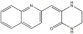 3-(QUINOLIN-2-YLMETHYLENE)PIPERAZIN-2-ONE Struktur