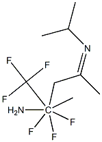 4-AMINO-4,4,4-TRIFLUORO-2-ISOPROPYLIMINO-4-(TRIFLUOROMETHYL)PENTANE Struktur