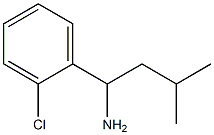 (+/-)3-METHYL-1-[2-CHLOROPHENYL]BUTYL AMINE Struktur