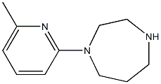 1-(6-METHYL-2-PYRIDYL)HOMOPIPERAZINE Struktur