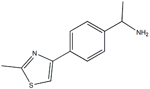 1-[4-(2-METHYL-1,3-THIAZOL-4-YL)PHENYL]ETHANAMINE Struktur