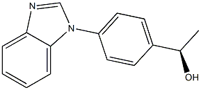 (1R)-1-[4-(1H-BENZIMIDAZOL-1-YL)PHENYL]ETHANOL Struktur