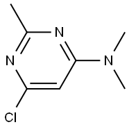 4-(N,N-DIMETHYLAMINO)-6-CHLORO-2-METHYLPYRIMIDINE, 95+% Struktur