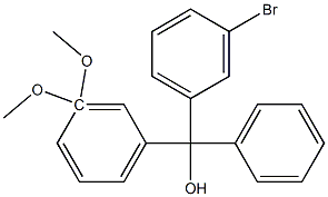 3-BROMO-3'',3''-DIMETHOXYTRITYL ALCOHOL 95% Struktur