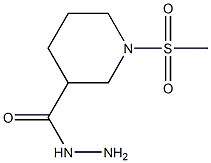 1-(METHYLSULFONYL)PIPERIDINE-3-CARBOHYDRAZIDE Struktur