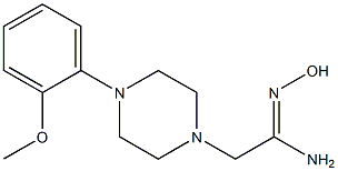 4-(2-METHOXYPHENYL)-1-PIPERAZINEACETAMIDOXIME Struktur