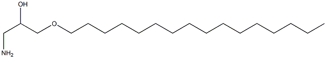 1-Amino-3-hexadecyloxy-propan-2-ol Struktur