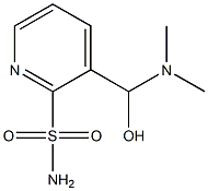 3-((DIMETHYLAMINO)(HYDROXY)METHYL)PYRIDINE-2-SULFONAMIDE Struktur