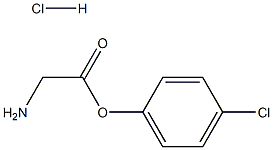 4-CHLOROPHENYL 2-AMINOACETATE HYDROCHLORIDE Struktur