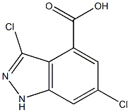 3,6-DICHLOROINDAZOLE-4-CARBOXYLIC ACID Struktur