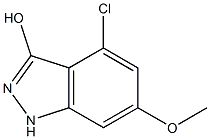 4-CHLORO-3-HYDROXY-6-METHOXYINDAZOLE Struktur