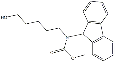 5-(9-FLUORENYLMETHOXYCARBONYLAMINO)PENTAN-1-OL Struktur