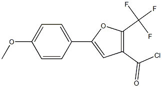 5-(4-METHOXYPHENYL)-2-(TRIFLUOROMETHYL)-3-FUROYL CHLORIDE Struktur