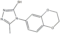 4-(3,4-ETHYLENEDIOXYPHENYL)-5-METHYL-1,2,4-TRIAZOLE-3-THIOL Struktur