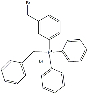 (3-BROMOMETHY)BENZYLTRIPHENYLPHOSPHONIUM BROMIDE Struktur