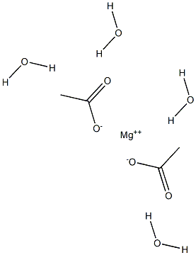 MAGNESIUM ACETATE TETRAHYDRATE ULTRAPURE Struktur