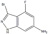 6-AMINO-3-BROMO-4-FLUOROINDAZOLE Struktur