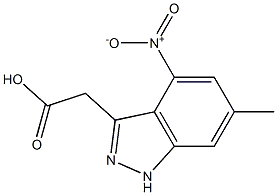 6-METHYL-4-NITRO-3-(1H)INDAZOLE METHYL CARBOXYLATE Struktur