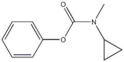 CYCLOPROPYLMETHYL-CARBAMIC ACID PHENYL ESTER Struktur