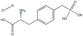 4-Phosphonomethyl-D-phenylalanine hydrochloride Struktur