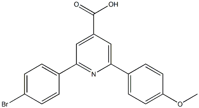 2-(4-bromophenyl)-6-(4-methoxyphenyl)pyridine-4-carboxylic acid Struktur