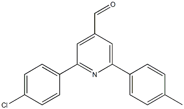 2-(4-chlorophenyl)-6-p-tolylpyridine-4-carbaldehyde Struktur