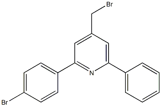 4-(bromomethyl)-2-(4-bromophenyl)-6-phenylpyridine Struktur