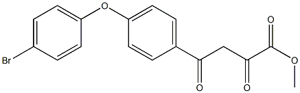 methyl 4-(4-(4-bromophenoxy)phenyl)-2,4-dioxobutanoate Struktur