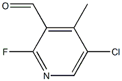 5-Chloro-2-fluoro-3-formyl-4-methylpyridine Struktur