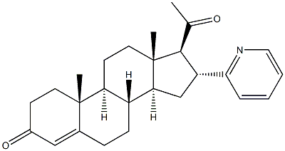 16alpha-(2-Pyridyl)-progesterone Struktur